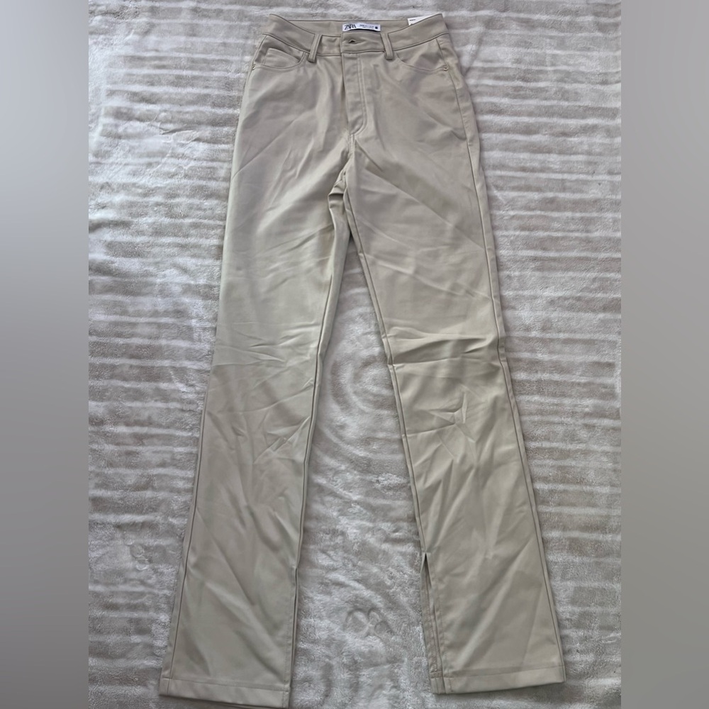 Zara faux leather pants